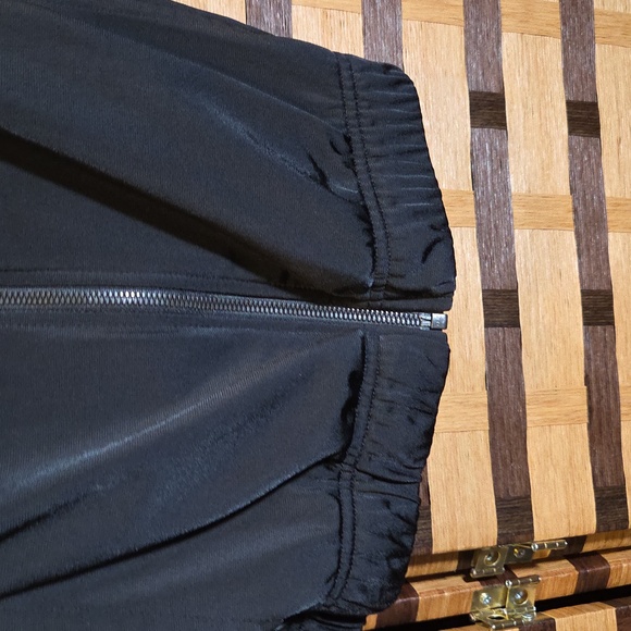 Adidas Black Track Athlwtic Jacket with White Stripes - Picture 3 of 7